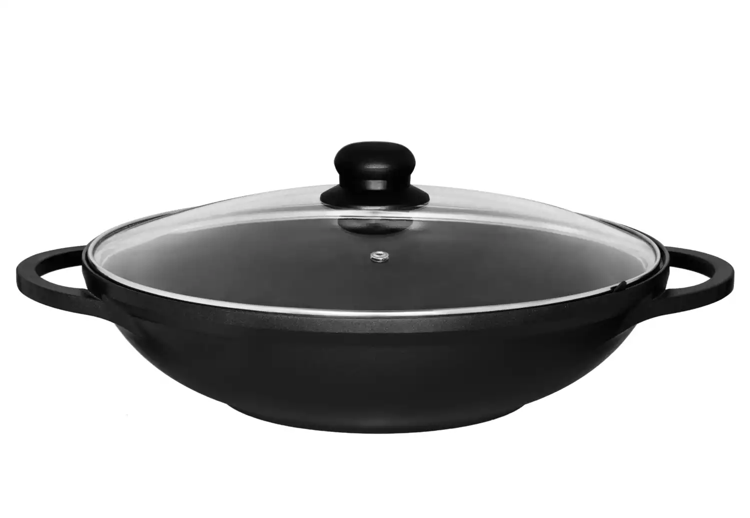 Lonec wok iz litega aluminija črni 4,8 l  32 cm 294212