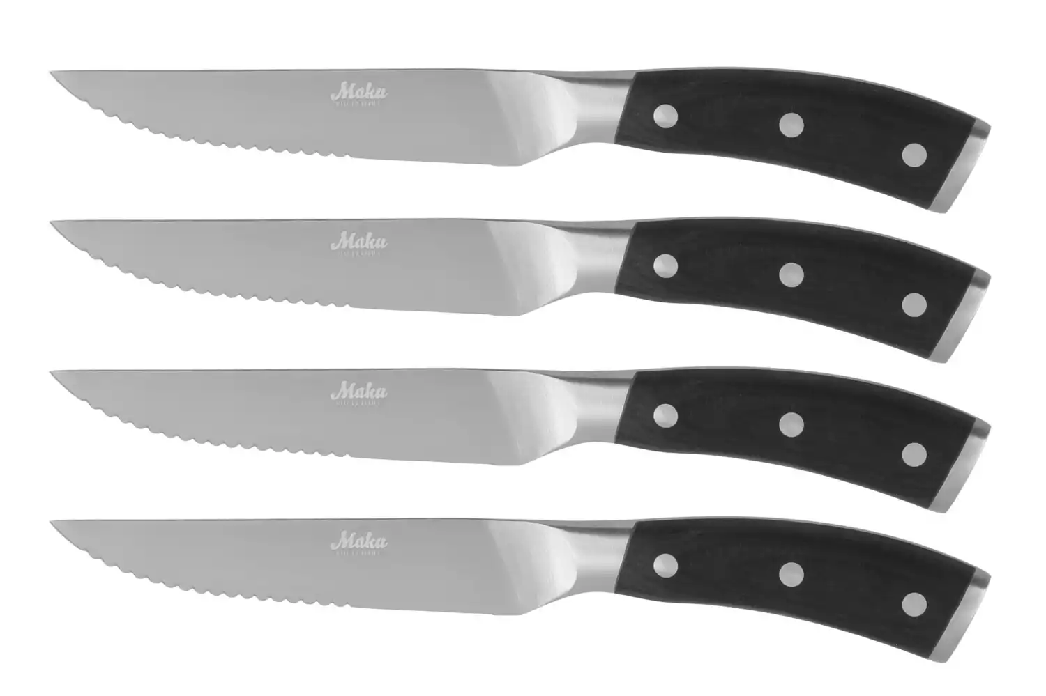Set nožev Pakka za steak ali pizzo 607837