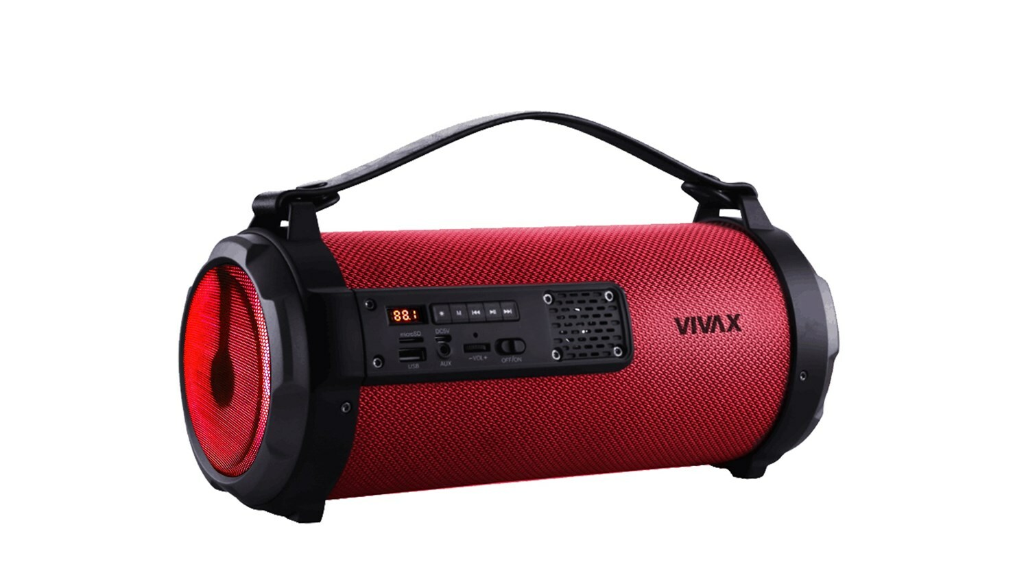 Bluetooth zvočnik BS-101, rdeča barva