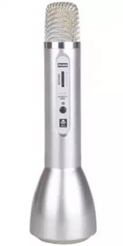Mikrofon za karaoke PM60, srebrne barve