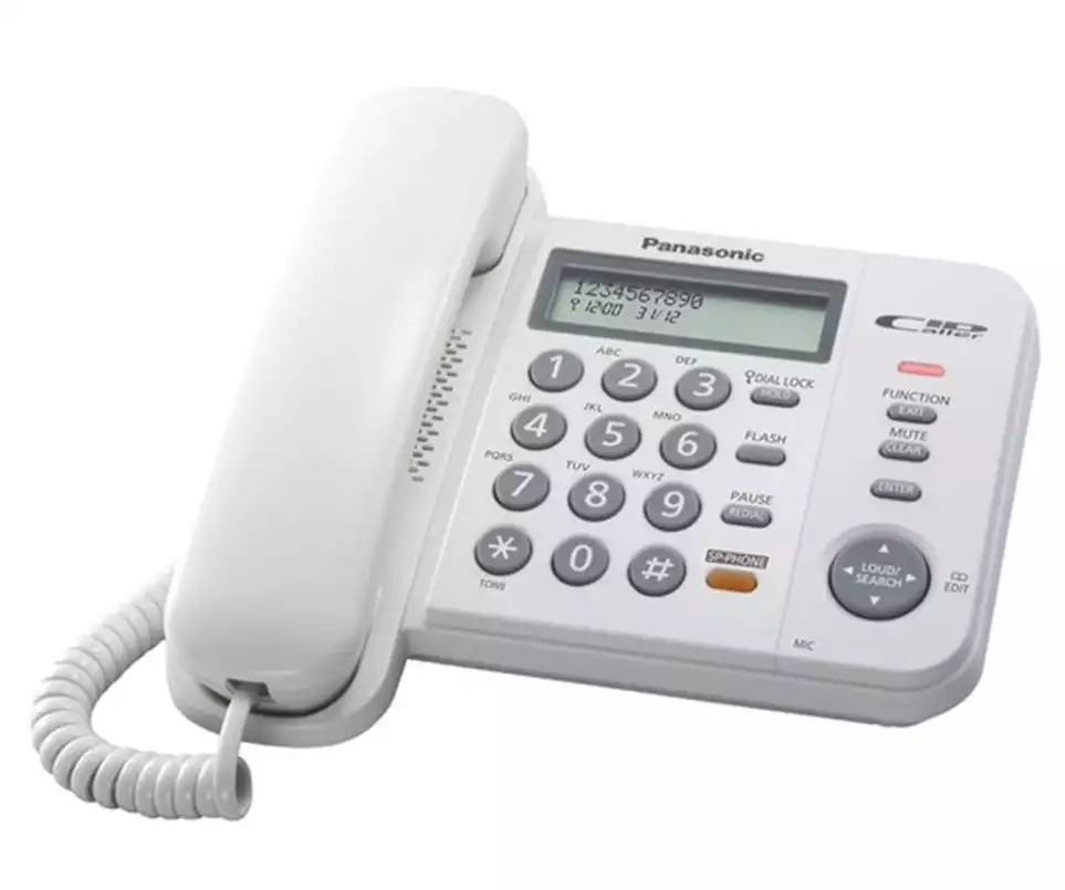Stacionarni telefon KX-TS580FXW, bele barve
