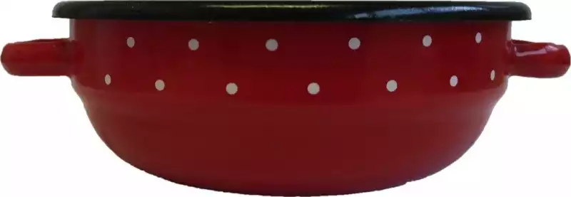 Skleda z ročaji 18 x 7 cm, Retro rdeča